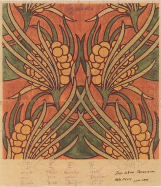 Fabric Design Voor Backhausen 1899