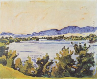 El río Aare En Solothurn 1915