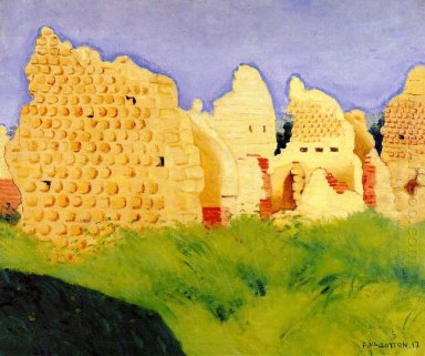 Ruinerna vid Souain Sunset 1917