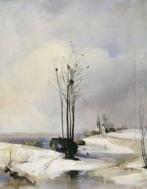 All\'inizio della primavera disgelo 1885