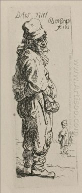 Um mendigo e uma parte de companheiro girou para a esquerda 1634
