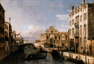 Rio Dei Mendicanti en de Scuola Di San Marco 1738