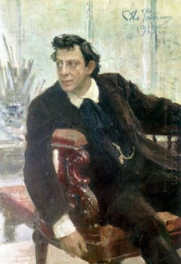 Porträt des Schauspielers Pavel Samoylov 1915