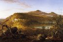 Una visión de los dos lagos y montañas de Catskill Mountain Hous