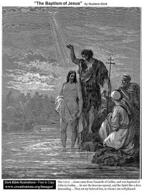 Le baptême de Jésus
