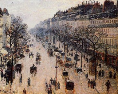 Boulevard Montmartre vintermorgon 1897