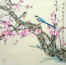 Pájaros y flores - Pintura china