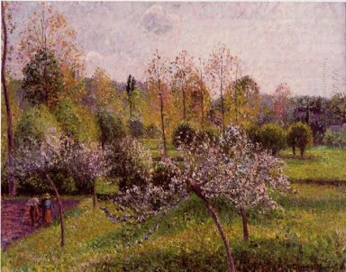 blommande äppelträd Eragny 1895