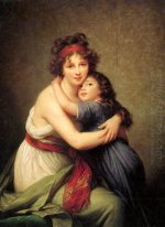 Madame Vigée Lebrun y su hija, Jeanne Lucie Louise