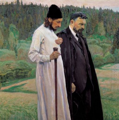 Los filósofos Retrato de Sergei Bulgakov Y Pavel Florenski