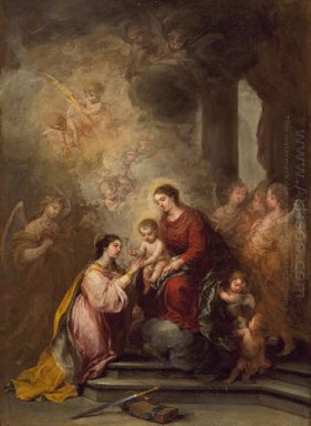 Den Mystic Marriage Of Saint Catherine 1682
