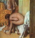 después del baño Mujer secándose los pies 1886