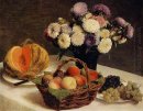 Цветы и фрукты Дыни 1865