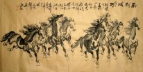Eight Horses Treasures-Antique Paper - Chinese Painting