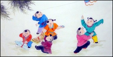 Boys - Chinese Painting