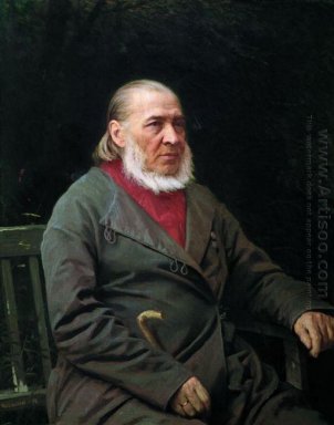 Retrato de Sergei Timofeevich Aksákov 1878