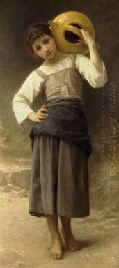 The Water Girl Young Girl Going To The Spring 1885