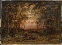 Tramonto Nella Foresta 1866