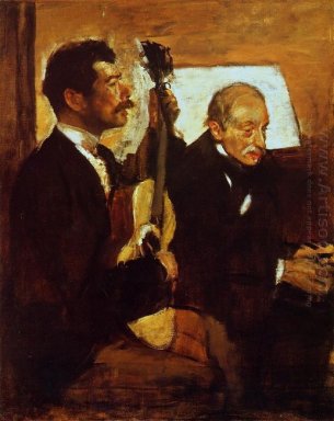 Degas padre ascoltando lorenzo pagani 1870