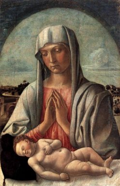 Olio Madonna col Bambino 1