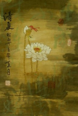 Lotus - peinture chinoise