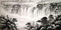 Huangguoshu Waterfall in the spring - Chinese Painting