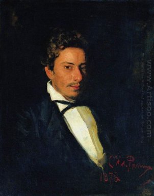 Portrait de V Repin Musicien frère de l\'artiste 1876