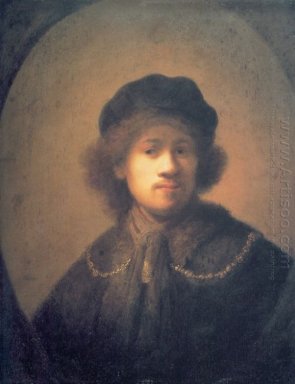 Self Portrait Dengan Beret Dan Emas Rantai 1631