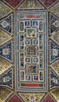 Decke der Piccolomini-Bibliothek in den Dom von Siena