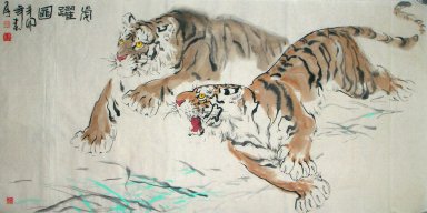 Tiger - Peinture chinoise