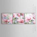 Tangan-Dicat Floral Oil Painting - Set 3