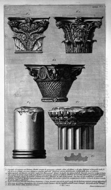 Piezas de columnas y capiteles