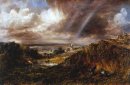 Hampstead Heath med en regnbåge 1836 1