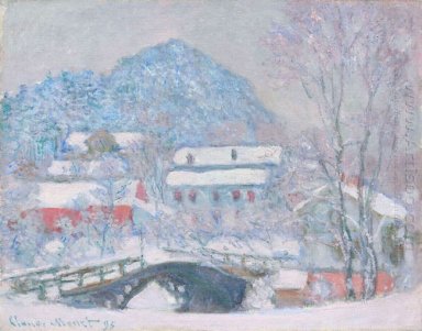 Norvège Sandviken Village Dans La Neige