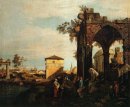 Capriccio Dengan Reruntuhan Dan Porta Portello Di Padua