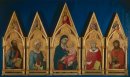 Oskuld och barn med Saints (Boston Polyptych)