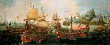 Ataque contra españoles Treasure galeras, Portugal