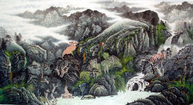 Montaña y agua - la pintura china