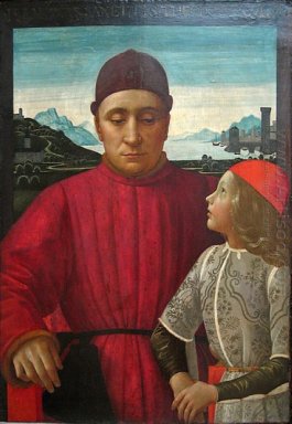 Francesco Sassetti y su hijo Teodoro