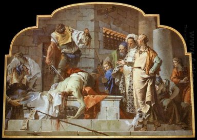 A decapitação de John The Baptist 1733