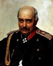 Stående av general och statsman Mikhail Ivanovich Dragomirov 1