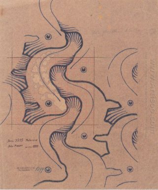 Tyg Design Med Moving Waves För Backhausen 1902