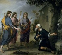 Abraham Ricevere i tre angeli 1667