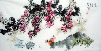 Uva - Pittura cinese