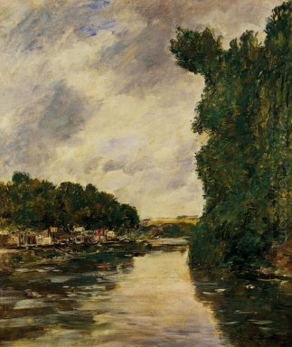 River vlakbij Abbeville 1894