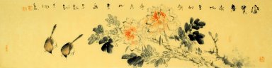 Pion & Birds - kinesisk målning