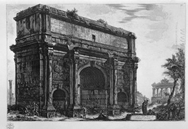 Vista do Arco de Septímio Severo