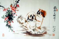 Dog - pittura cinese