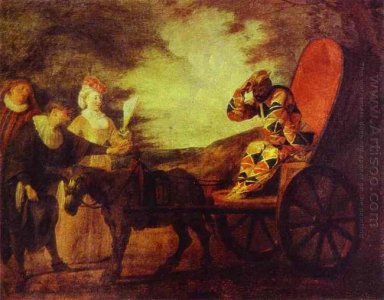 arlecchino emperador en la luna 1708