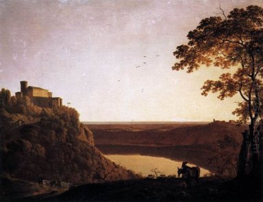 Utsikt mot sjön av Nemi 1795